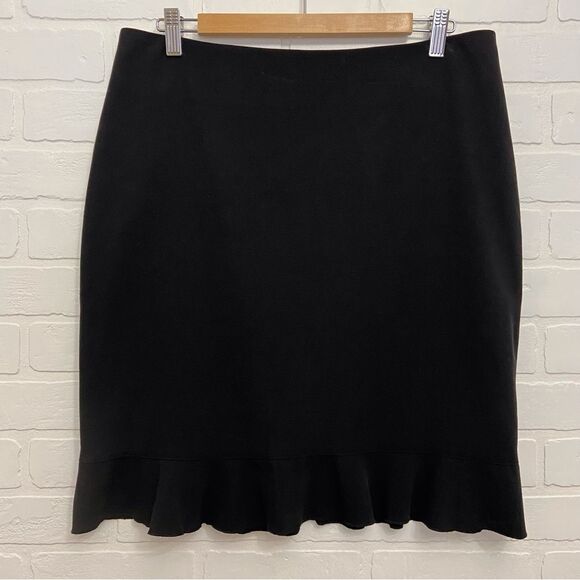 SANDRA Angelozzi woven black skirt size 12 woven buttom - Picture 12 of 12